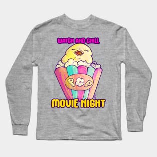 Popcorn and Ducklings Long Sleeve T-Shirt